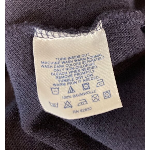 St. Ambrose Fighting Bee Alumni Assoc Lands End Navy Blue Polo Shirt Mens XL - Picture 8 of 8